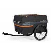 Przyczepa rowerowa bagażowa Qeridoo Qubee XL Grey o pojemności 220 l