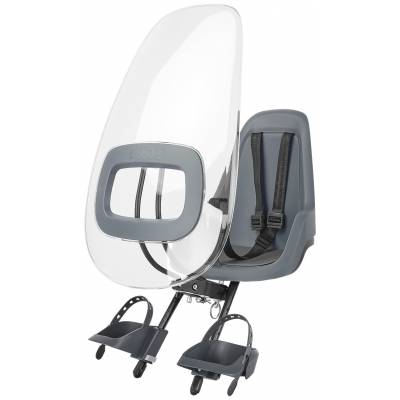 Fotelik rowerowy przedni Bobike GO Mini macaron grey / szary