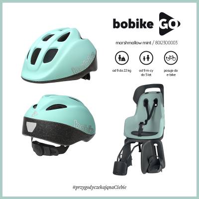 Kask rowerowy, ochronny dla dzieci Bobike Go - Miętowy