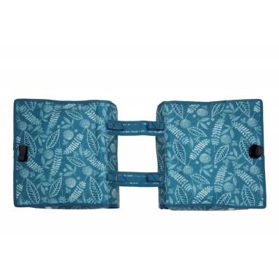 Podwójna sakwa torba rowerowa na bagażnik Newlooxs Forest Fiori Double Blue