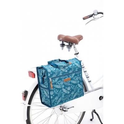 Sakwa torba rowerowa na bagażnik Newlooxs Forest Lilly Blue