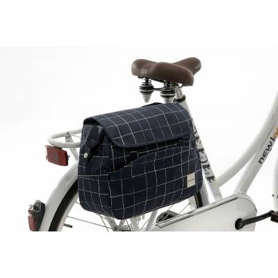 Sakwa torba rowerowa na bagażnik Newlooxs Check Tosca Blue
