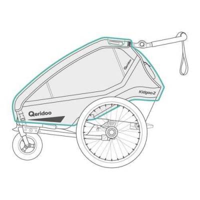 Folia przeciwdeszczowa dla przyczepki rowerowej Qeridoo Kodgoo2
