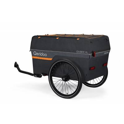 Przyczepa rowerowa bagażowa Qeridoo Qubee XL Grey o pojemności 220 l