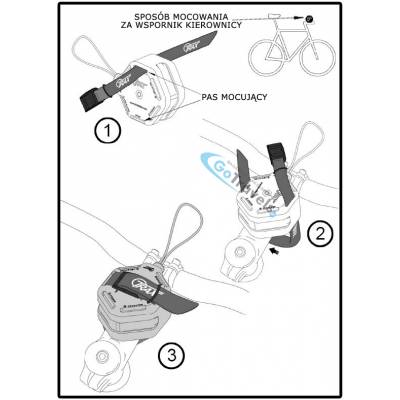 Hol rowerowy Trax PRO linka do holowania roweru