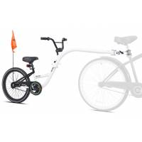 Weeride Kazam Link biały rower doczepiany hol rowerowy dla dzieci