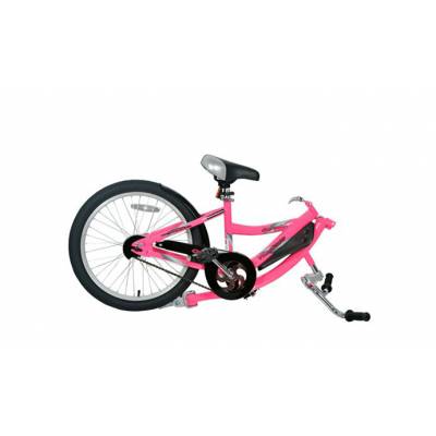 Rower doczepiany hol rowerowy dla dzieci WeeRide Co-Pilot różowy
