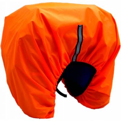 Pokrowiec na sakwę torbę rowerową przeciwdeszczowy - pomarańczowy